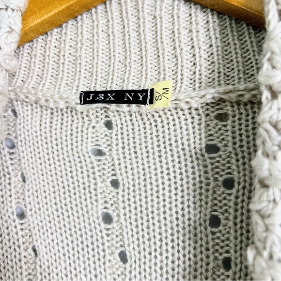 Beige Bolero Open Knit Cardigan Size Small / Medium - Picture 2 of 5